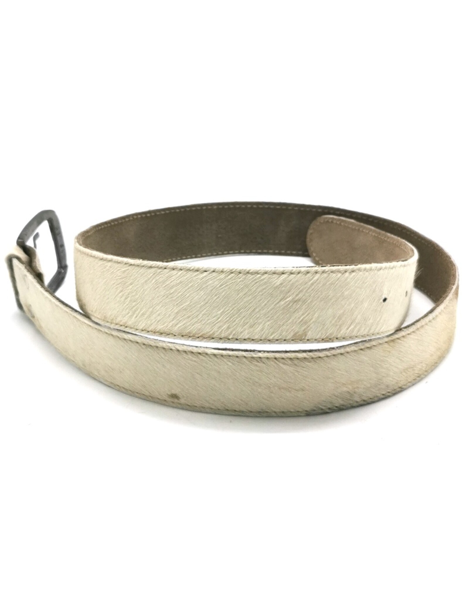 Trukado Leather belts and buckles - Cowhide belt Cream - brown 100cm