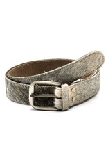 Trukado Leather belts and buckles - Cowhide belt Grey 105cm