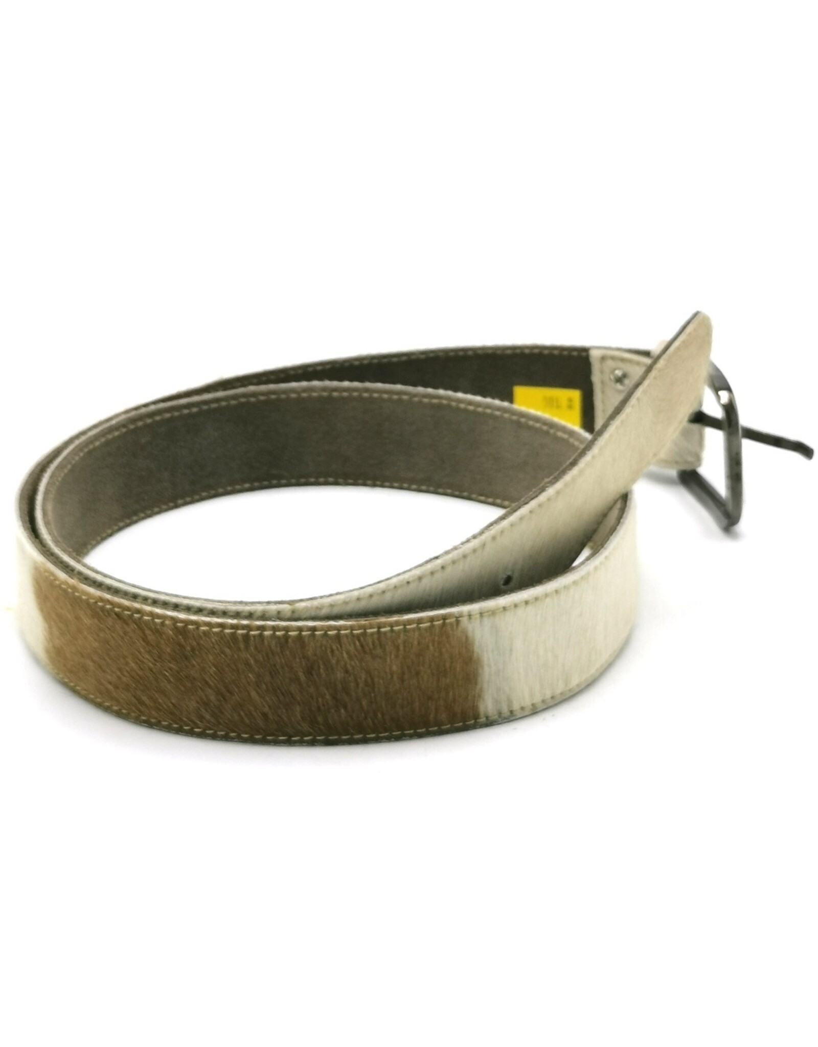 Trukado Leather belts and buckles - Cowhide belt Cream - brown