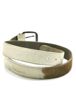 Trukado Leather belts and buckles - Cowhide belt Cream - brown