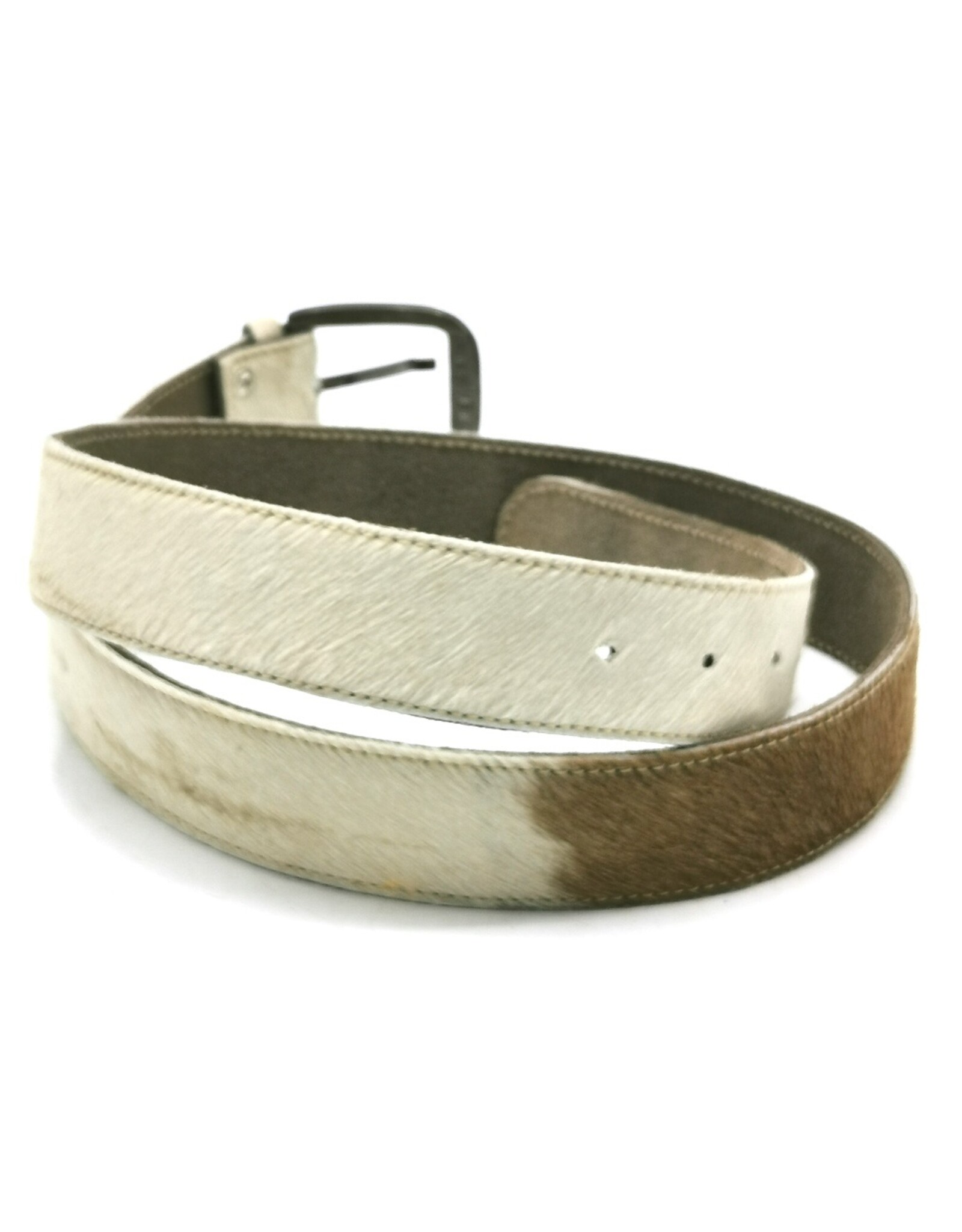 Trukado Leather belts and buckles - Cowhide belt Cream - brown