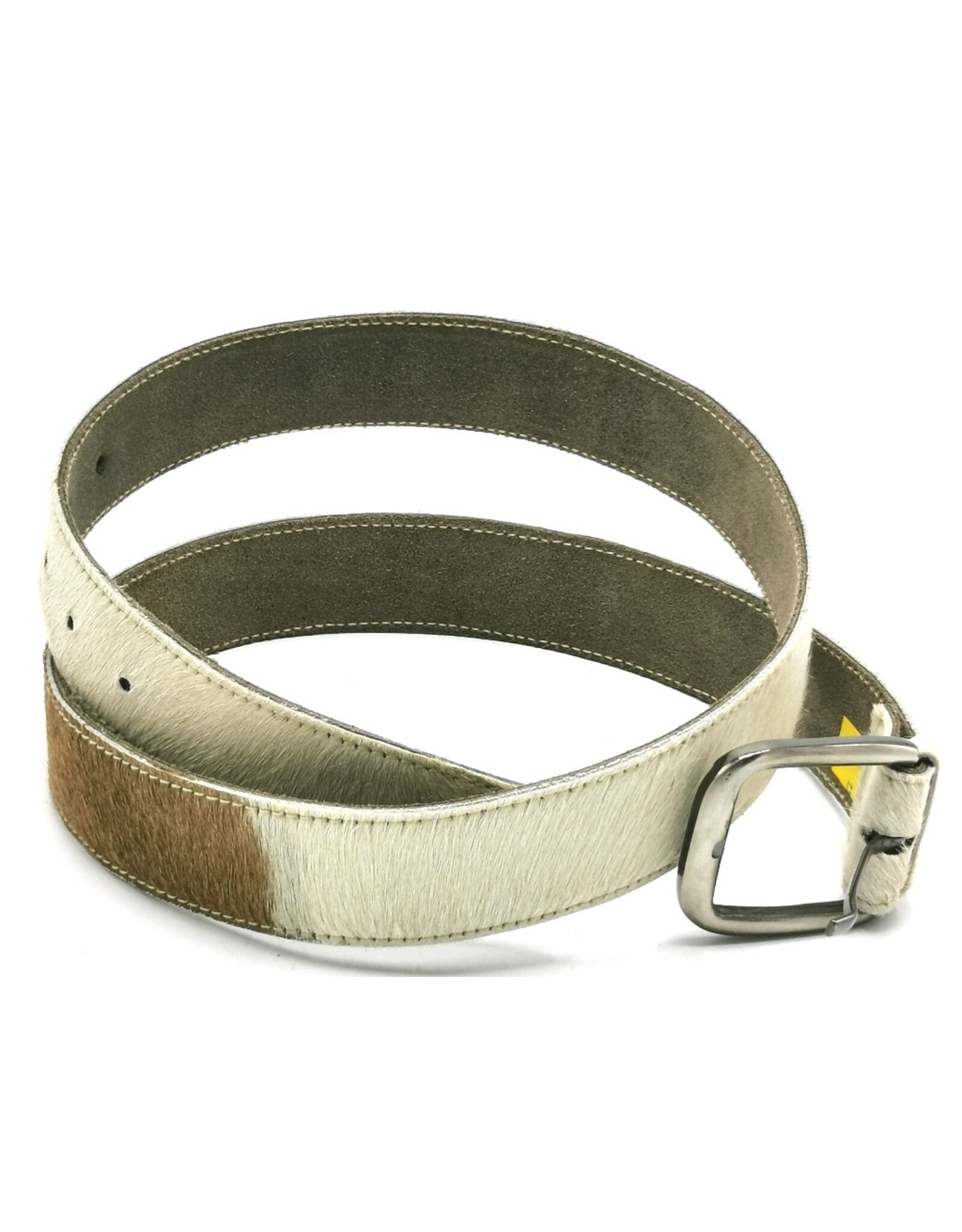 Trukado Leather belts and buckles - Cowhide belt Cream - brown