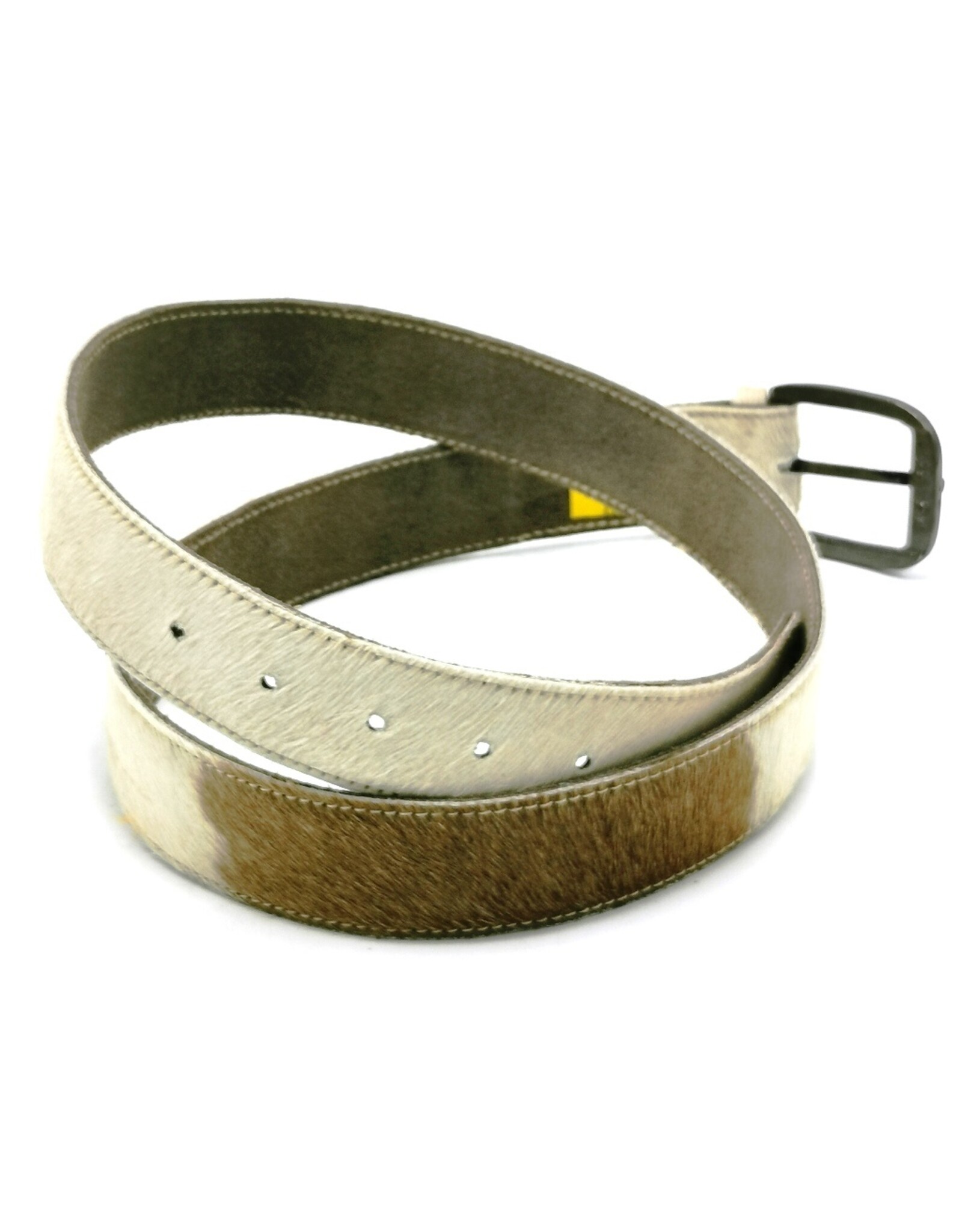 Trukado Leather belts and buckles - Cowhide belt Cream - brown