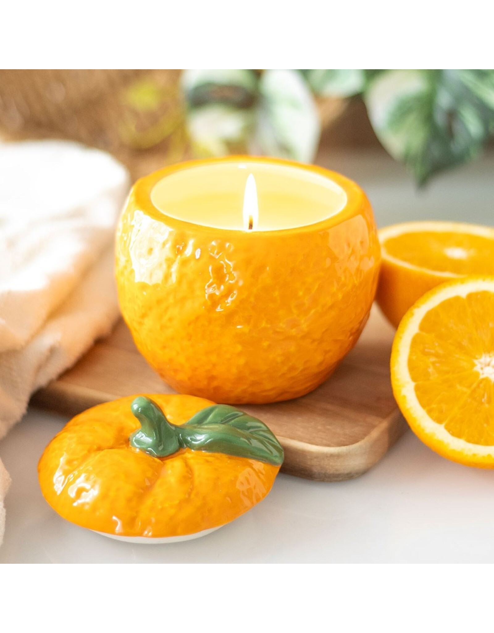 Something Different Miscellaneous - Orange Shaped Candle Jar