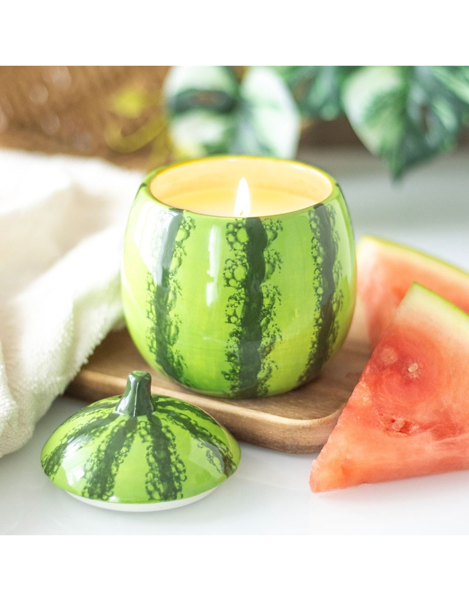 Something Different Miscellaneous - Watermelone Shaped Candle Jar