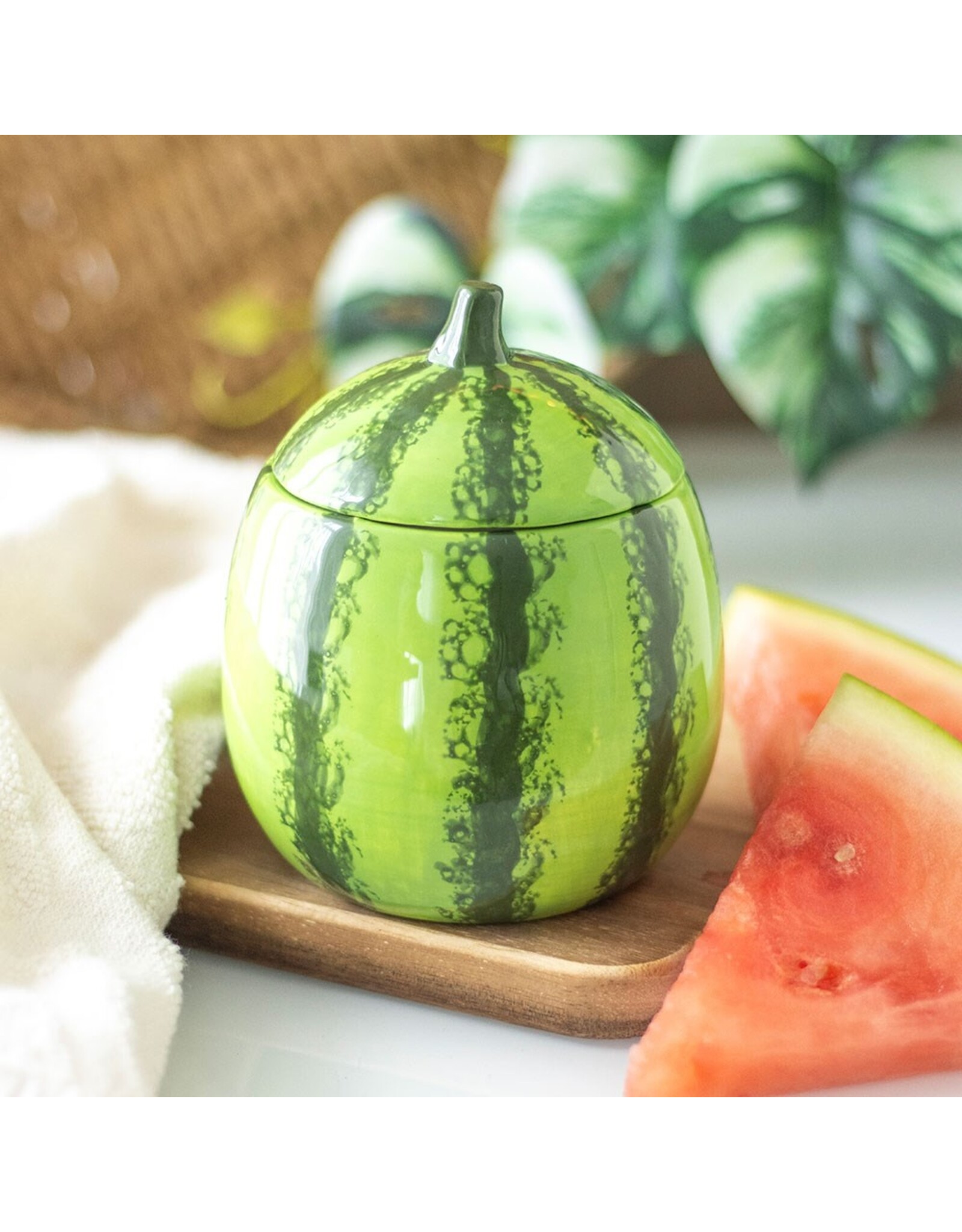 Something Different Miscellaneous - Watermelone Shaped Candle Jar