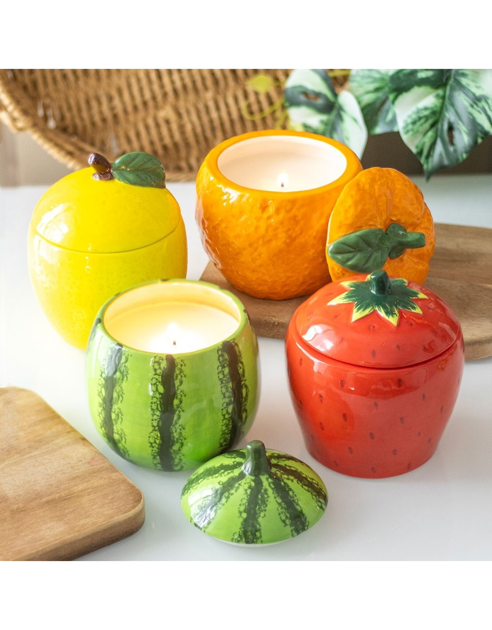 Something Different Miscellaneous - Strawberry Shaped Candle Jar