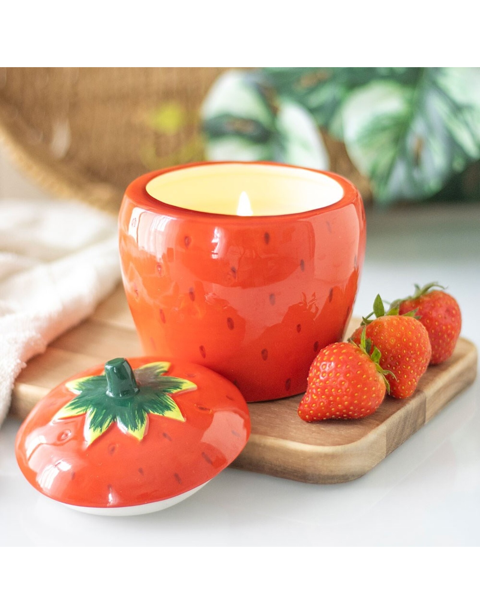Something Different Miscellaneous - Strawberry Shaped Candle Jar