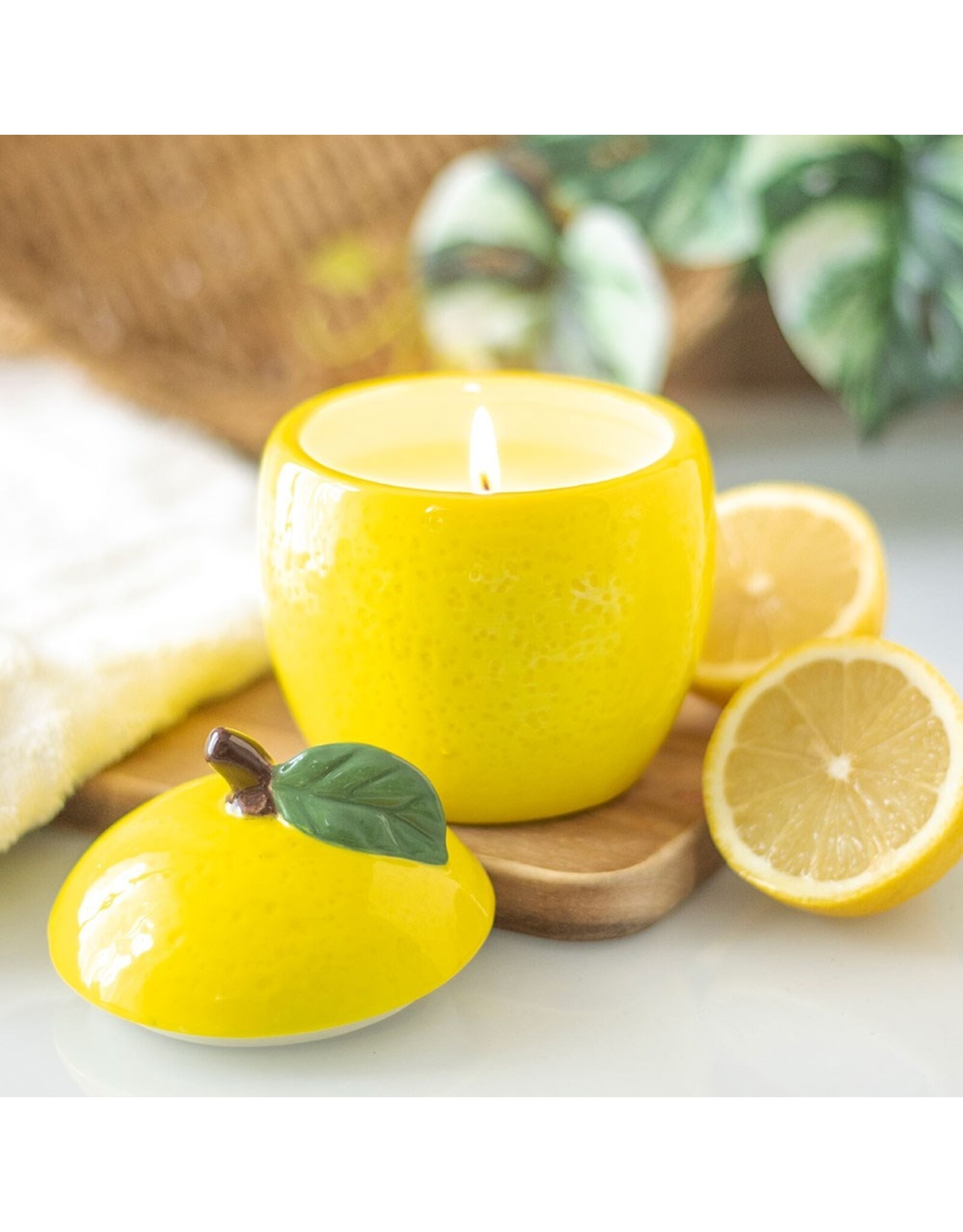 Something Different Miscellaneous - Lemon Shaped Candle Jar