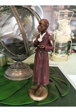 DS Giftware & Lifestyle - Aap in Kamerjas met Kop en Schotel beeldje