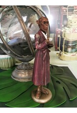 DS Giftware & Lifestyle - Aap in Kamerjas met Kop en Schotel beeldje