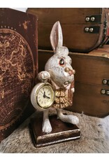 C&E Giftware Figurines Collectables - Rabbit with Clock figurine 26cm