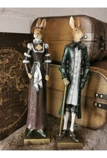 DS Giftware & Lifestyle - Mr and Mrs Hare figurine 32cm set of 2