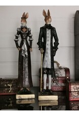 DS Giftware & Lifestyle - Meneer en mevrouw de Haas beeldje 32cm set van 2