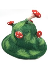 Trukado Miscellaneous - Felt hat - Sauna cap "Mushroom" green-light green-red