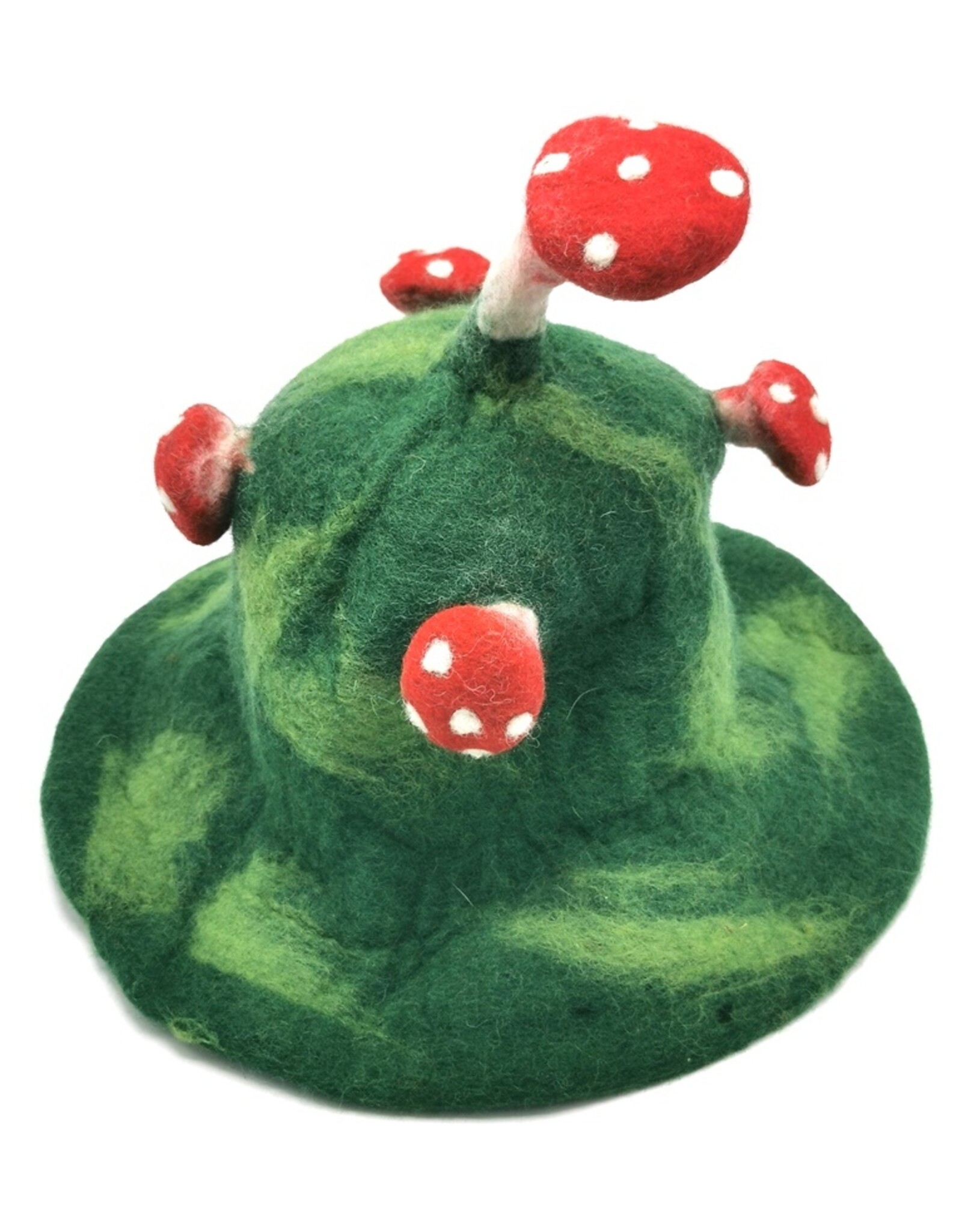 Trukado Miscellaneous - Felt hat - Sauna cap "Mushroom" green-light green-red