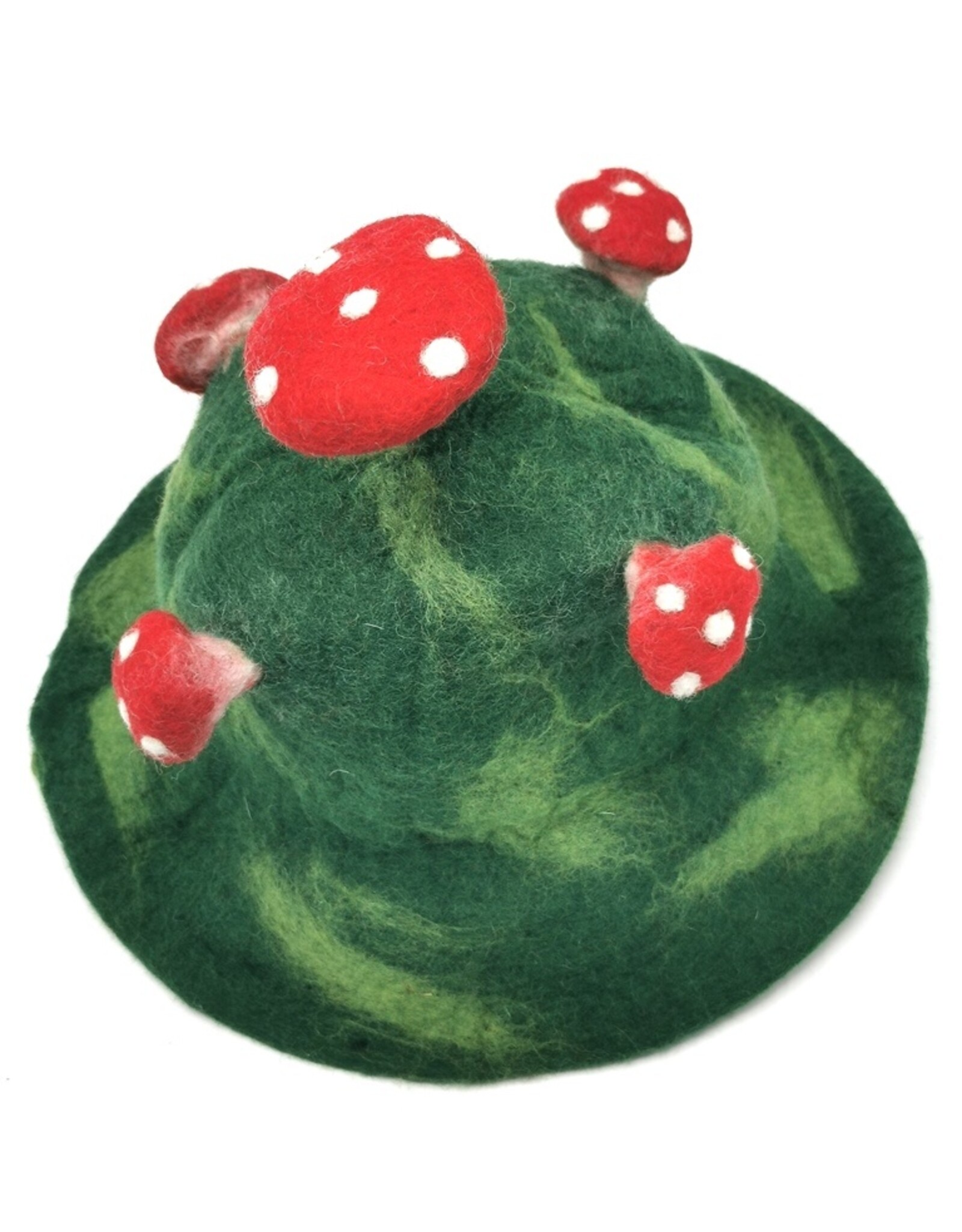 Trukado Miscellaneous - Felt hat - Sauna cap "Mushroom" green-light green-red