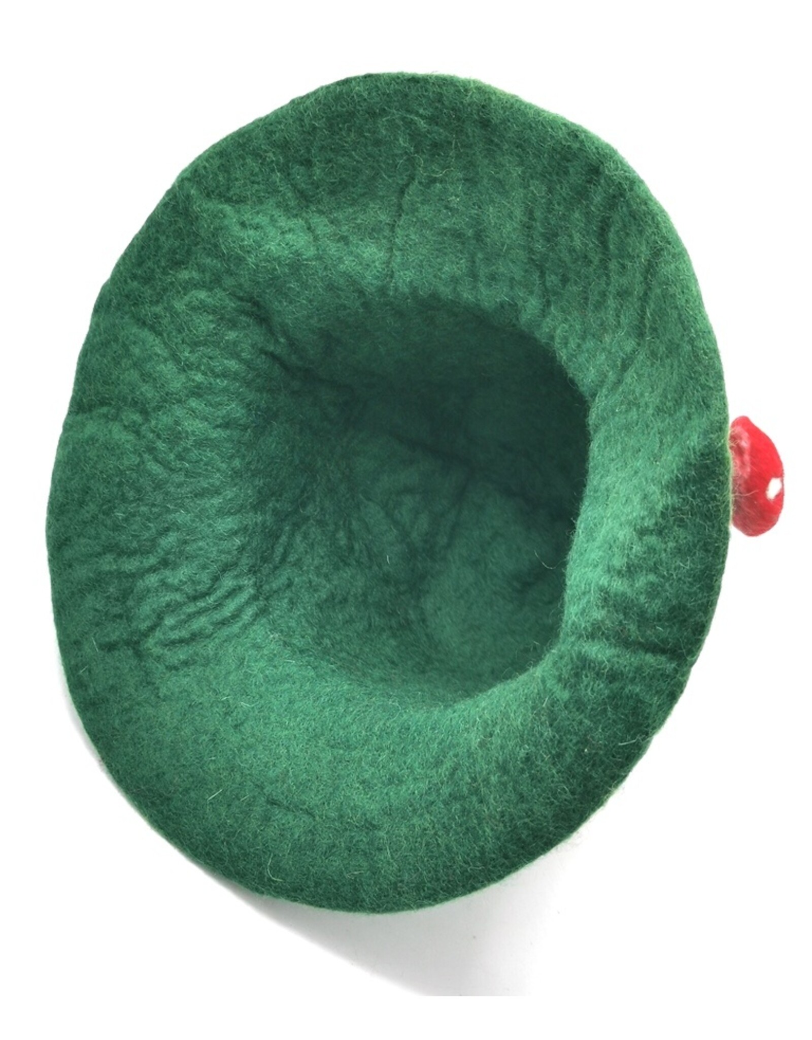 Trukado Miscellaneous - Vilten hoed - Sauna muts Paddenstoel groen-lichtgroen-rood