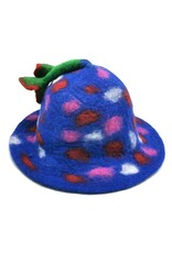 Trukado Miscellaneous - Vilten hoed - Sauna muts "Vrolijk op"  handgevilt, 100% wol