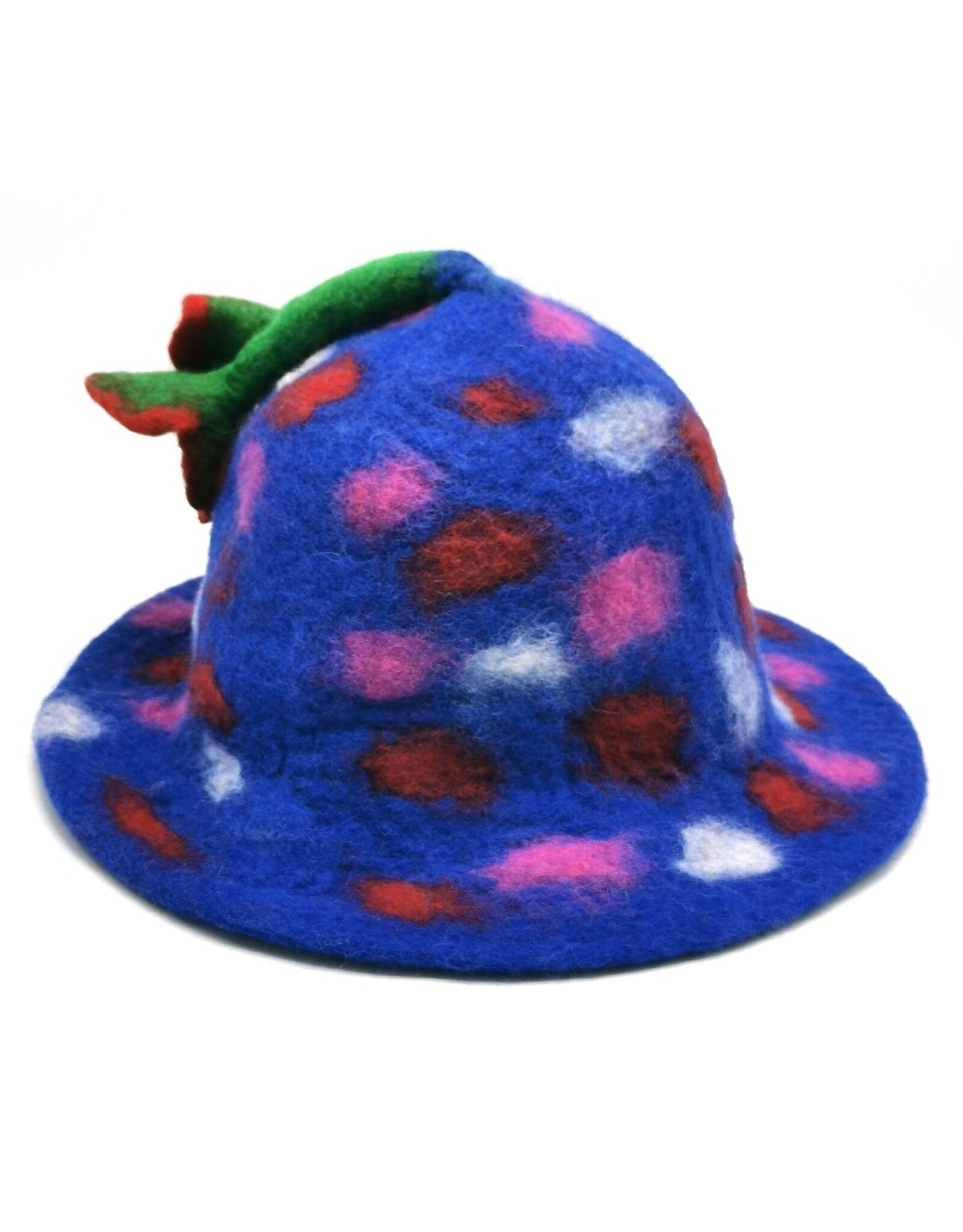 Trukado Miscellaneous - Vilten hoed - Sauna muts "Vrolijk op"  handgevilt, 100% wol