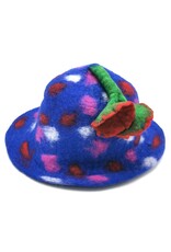 Trukado Miscellaneous - Vilten hoed - Sauna muts "Vrolijk op"  handgevilt, 100% wol