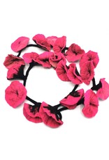 Trukado Miscellaneous -  Vilten Bloemen Slinger Flamingo, handgemaakt 180cm