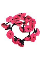 Trukado Miscellaneous -  Vilten Bloemen Slinger Flamingo, handgemaakt 180cm
