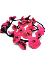 Trukado Miscellaneous -  Vilten Bloemen Slinger Flamingo, handgemaakt 180cm