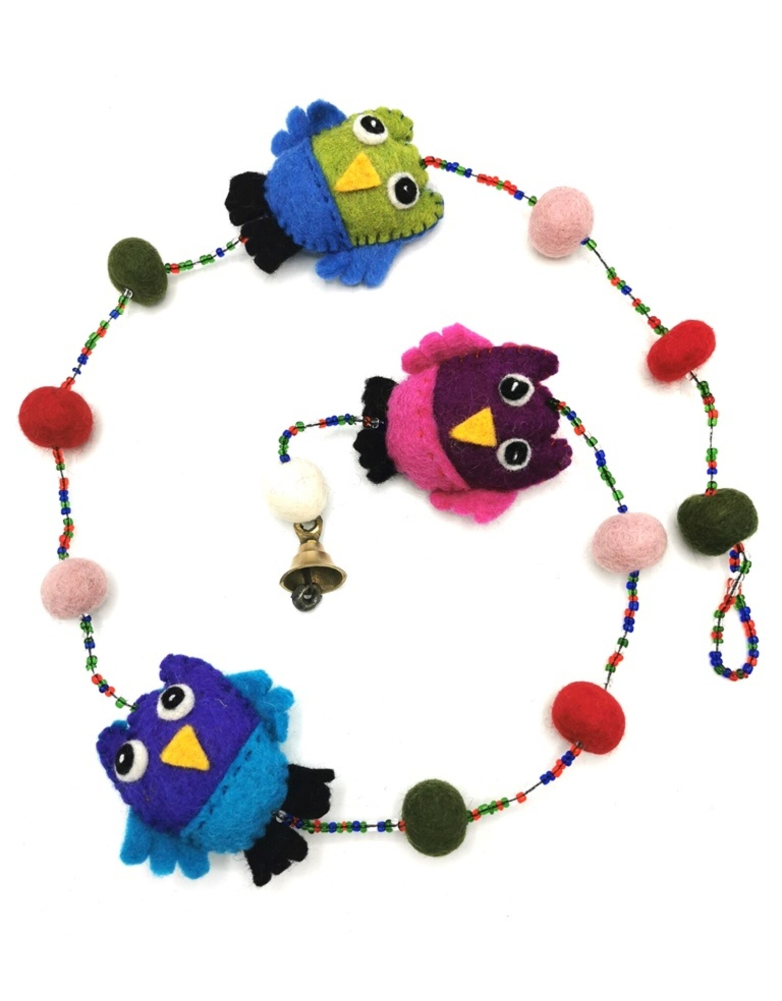 Trukado Miscellaneous - Felt Mobile Owls handmade, approx 100cm