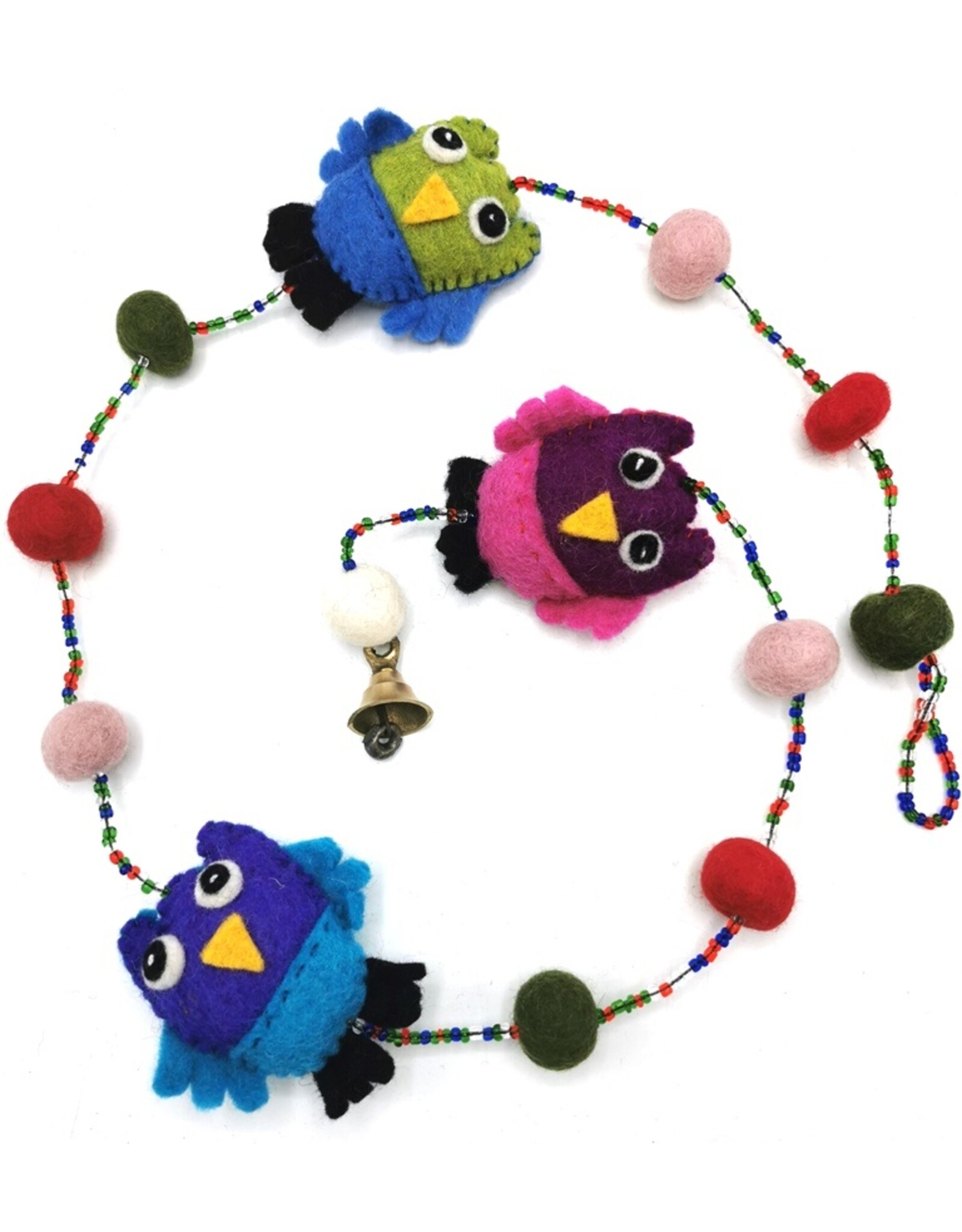 Trukado Miscellaneous - Felt Mobile Owls handmade, approx 100cm