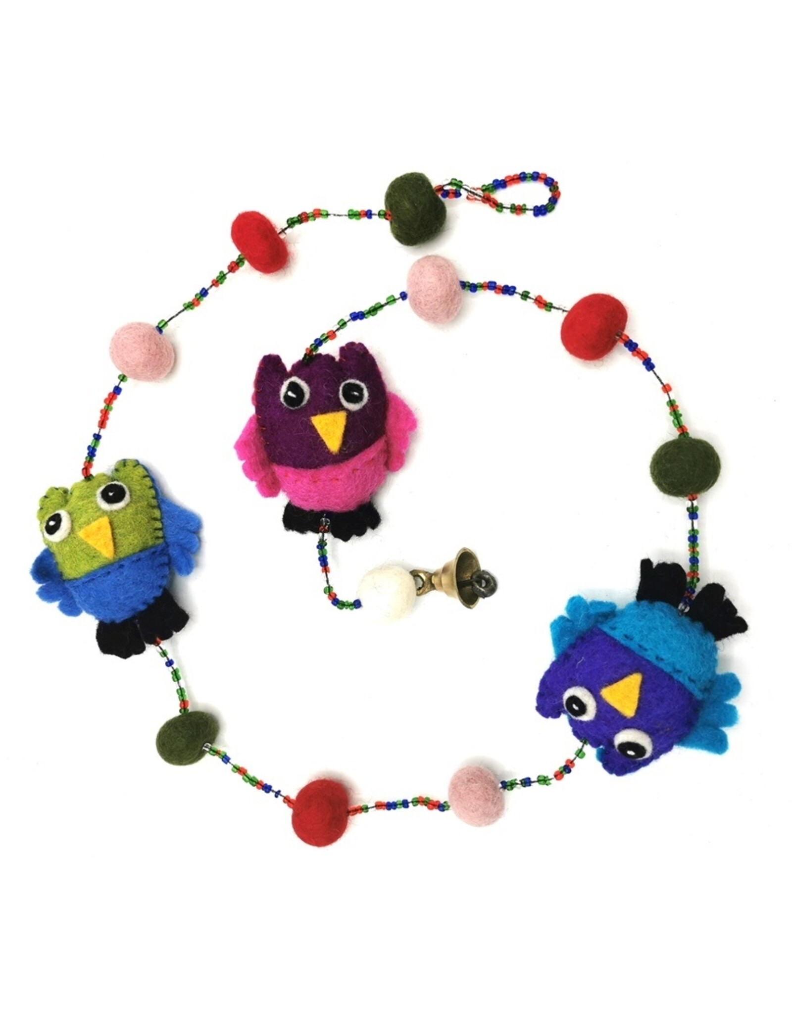 Trukado Miscellaneous - Felt Mobile Owls handmade, approx 100cm