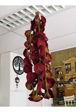 Trukado Miscellaneous -   Vilten Bloemen Slinger Donkerrood, handgemaakt 180cm