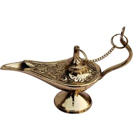 Trukado Aladdin Magic lamp Backflow burner brass