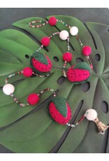 Trukado Miscellaneous - Felt Mobile Stawberry handmade, approx 100cm