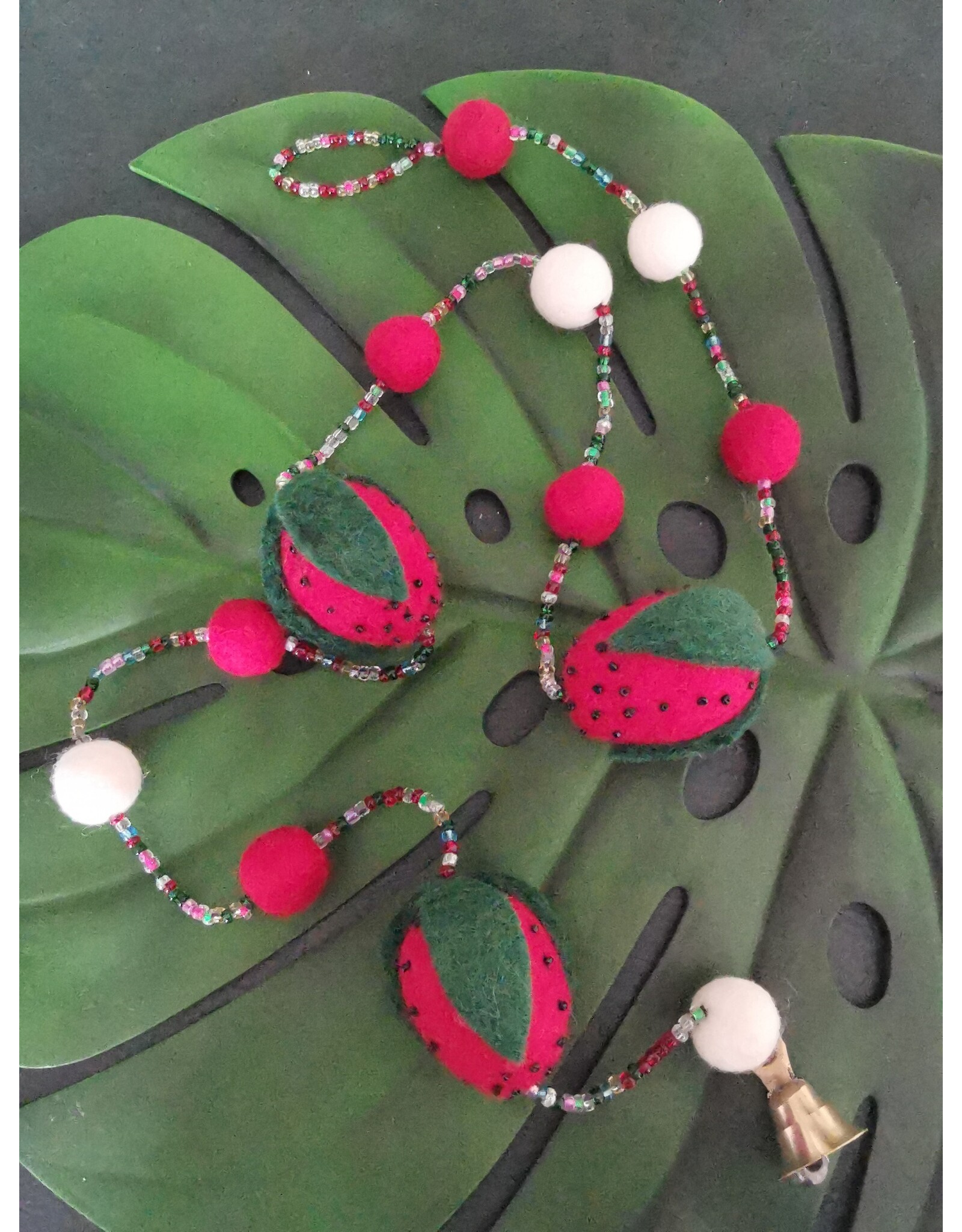 Trukado Miscellaneous - Felt Mobile Stawberry handmade, approx 100cm