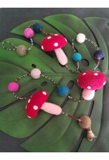 Trukado Miscellaneous - Felt Mobile Mushroom handmade, approx 100cm
