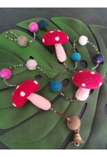 Trukado Miscellaneous - Felt Mobile Mushroom handmade, approx 100cm