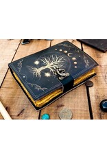 ONK Miscellaneous - Levensboom met Maanfases Leren Notitieboek 18x13cm