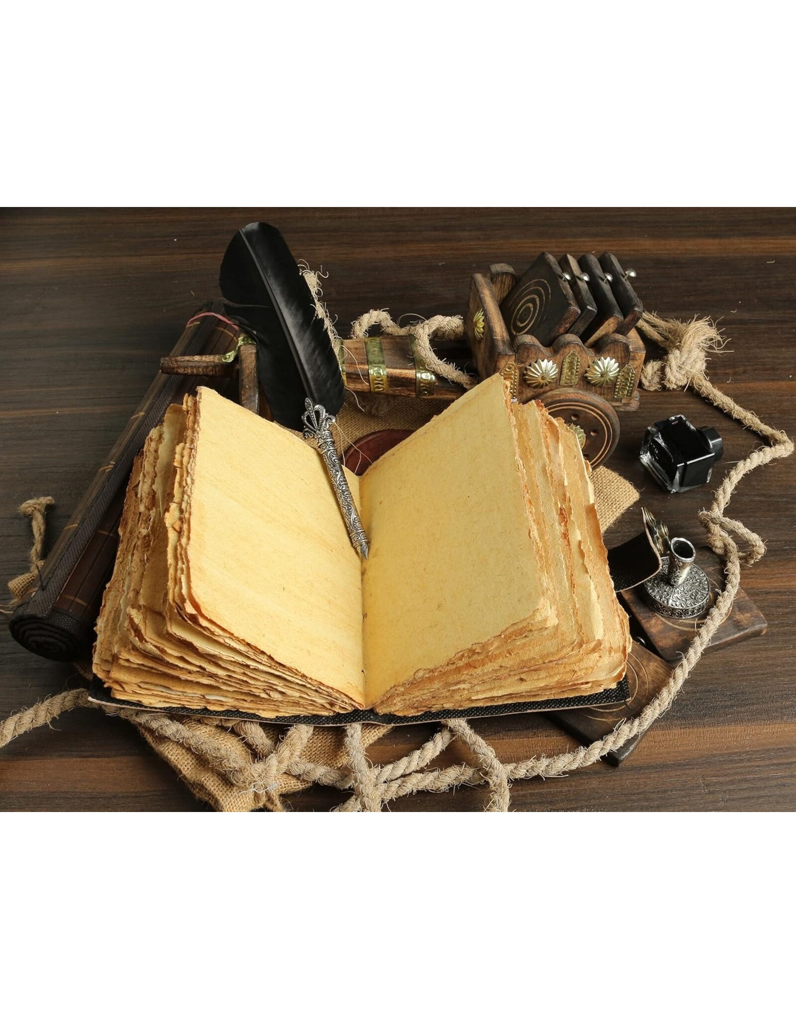 ONK Miscellaneous - Levensboom met Maanfases Leren Notitieboek 18x13cm