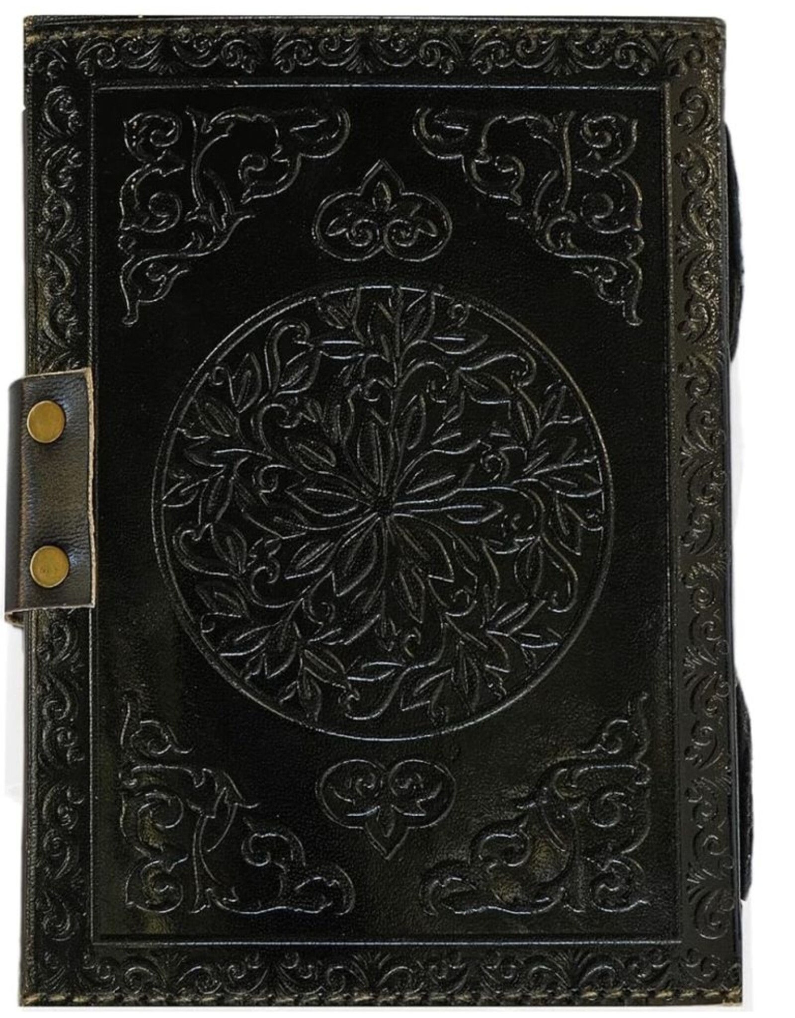 JM Handicrafts Miscellaneous - Celtic Triple Leren Notitieboek met reliëf 18x13cm