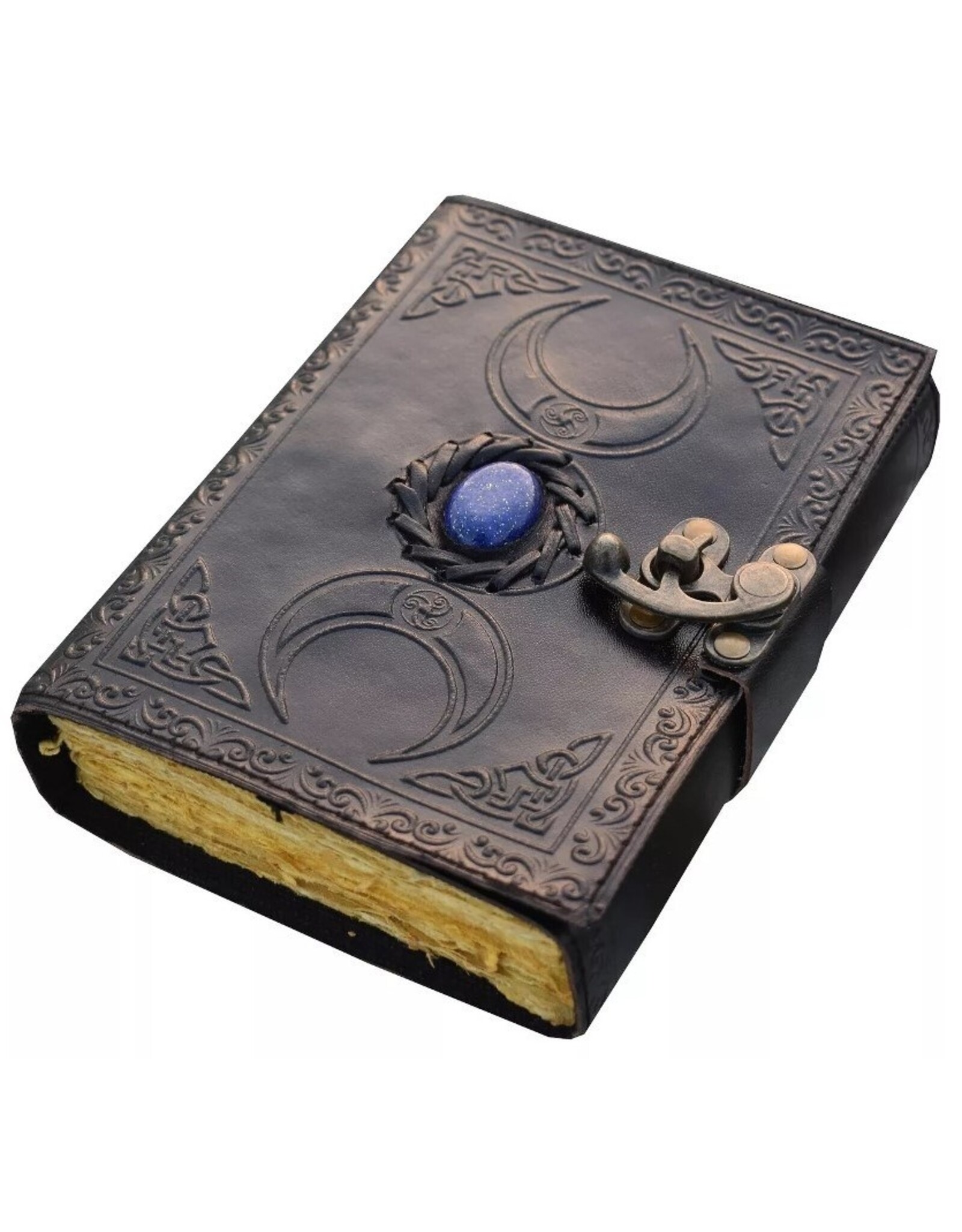 JM Handicrafts Miscellaneous - Celtic Triple Leren Notitieboek met reliëf 18x13cm