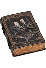 JM Handicrafts Miscellaneous - Grimoire Leather Journal The Lovers 18x13cm