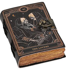 JM Handicrafts Grimoire Leren Notitieboek The Lovers 18x13cm