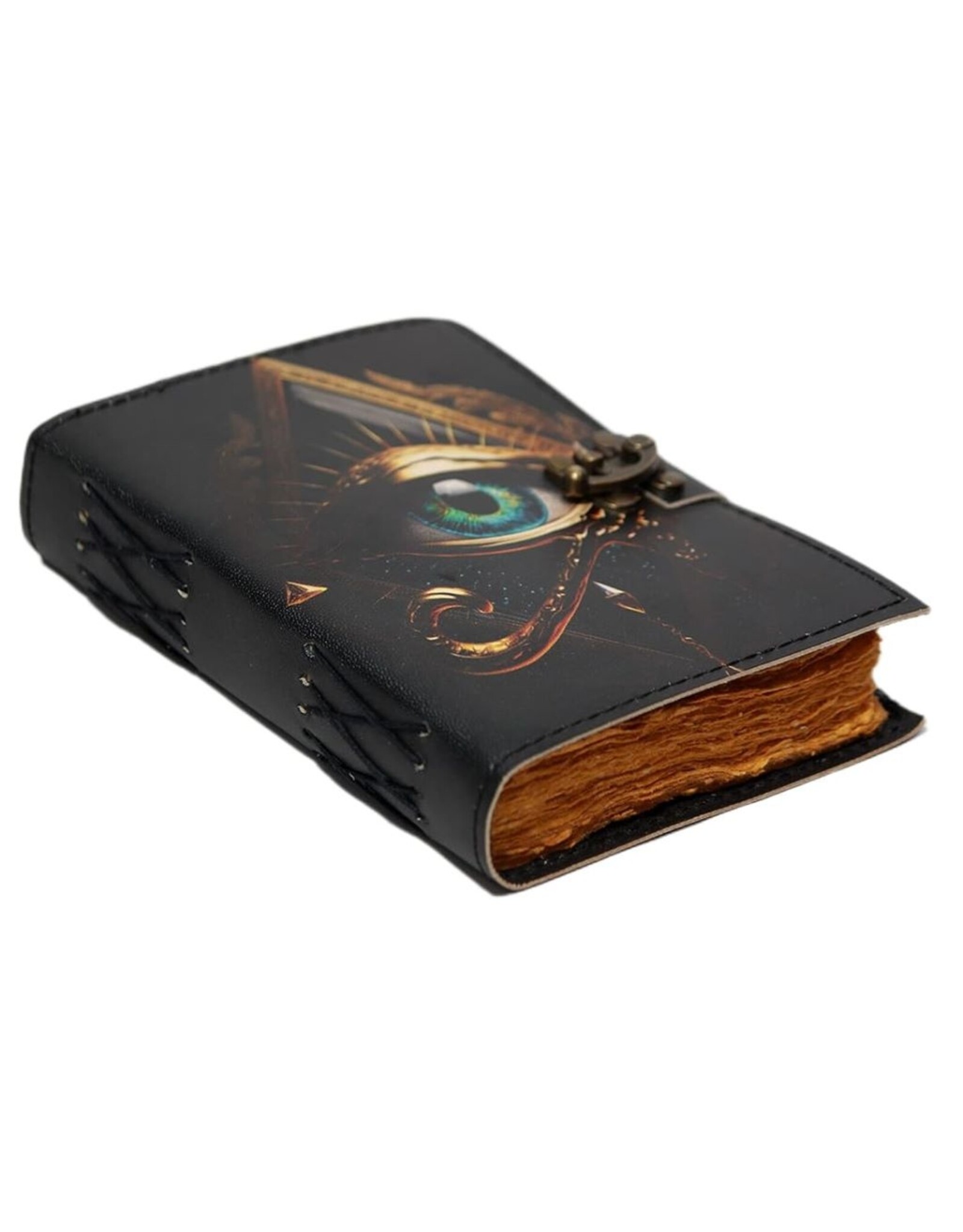 MITHD Miscellaneous - Betoverend Oog Leren Dagboek Antiek Deckle