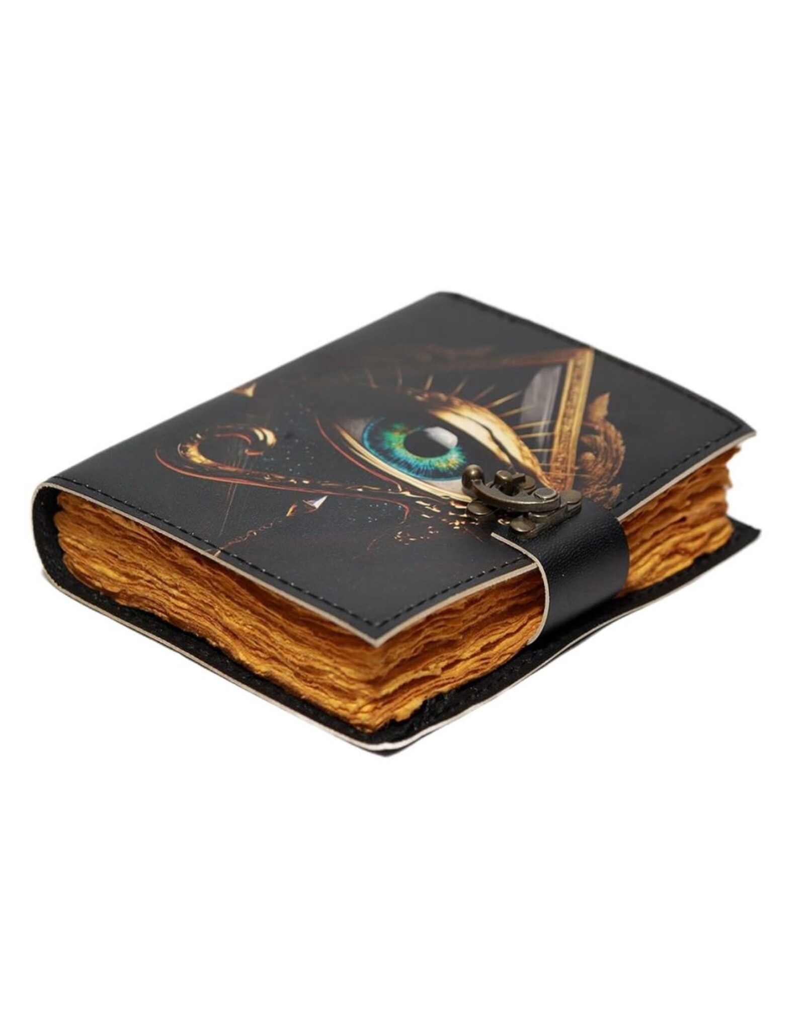 MITHD Miscellaneous - Betoverend Oog Leren Dagboek Antiek Deckle