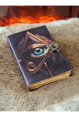 MITHD Miscellaneous - Betoverend Oog Leren Dagboek Antiek Deckle