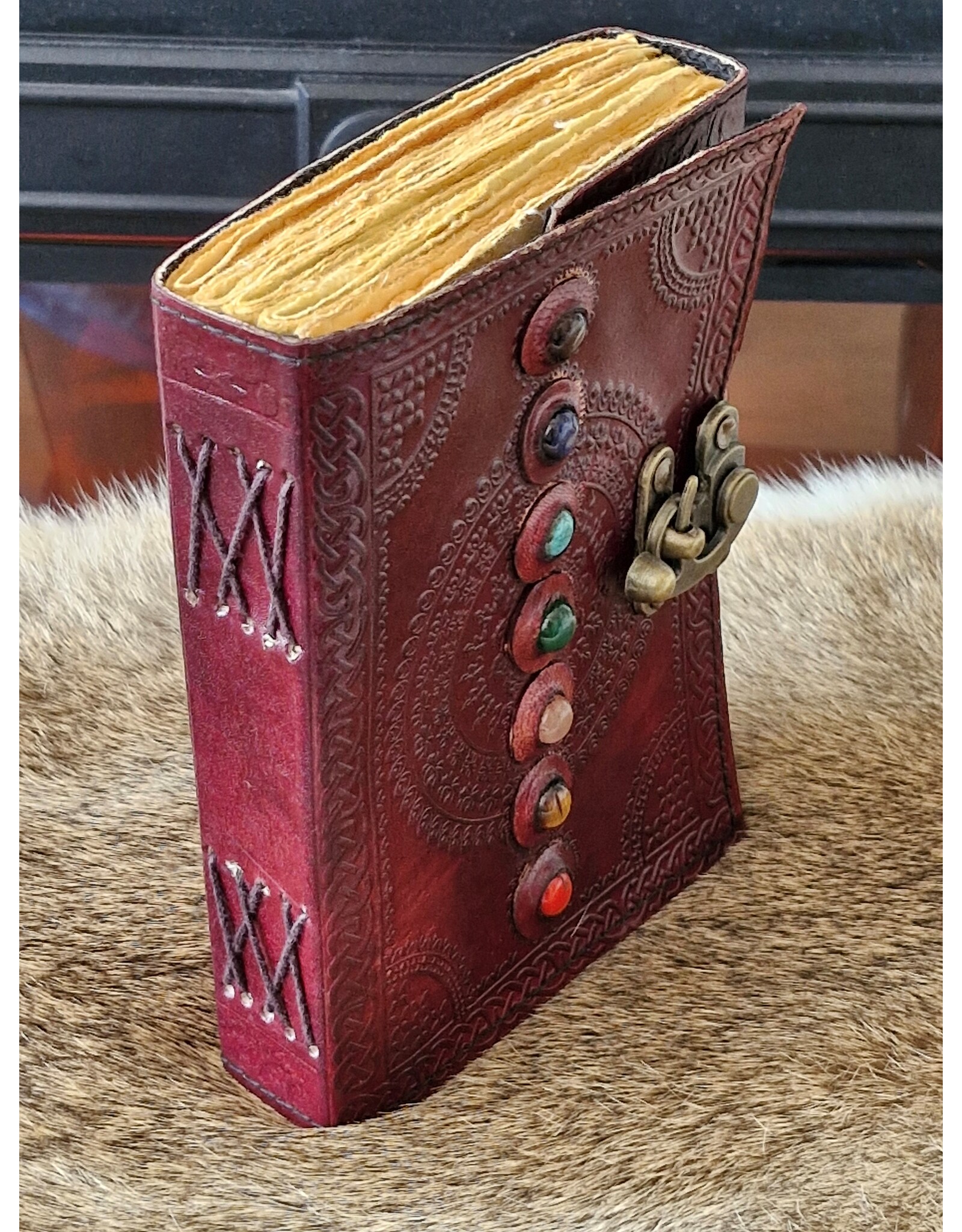 MITHD Miscellaneous -  Seven Chakras Leather Journal (noteboek)