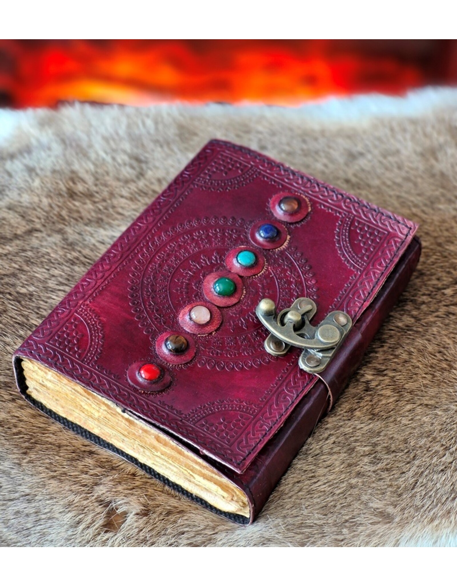MITHD Miscellaneous -  Seven Chakras Leather Journal (noteboek)