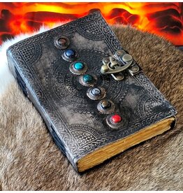 MITHD Zeven chakra's Leren Dagboek (notitieboek)