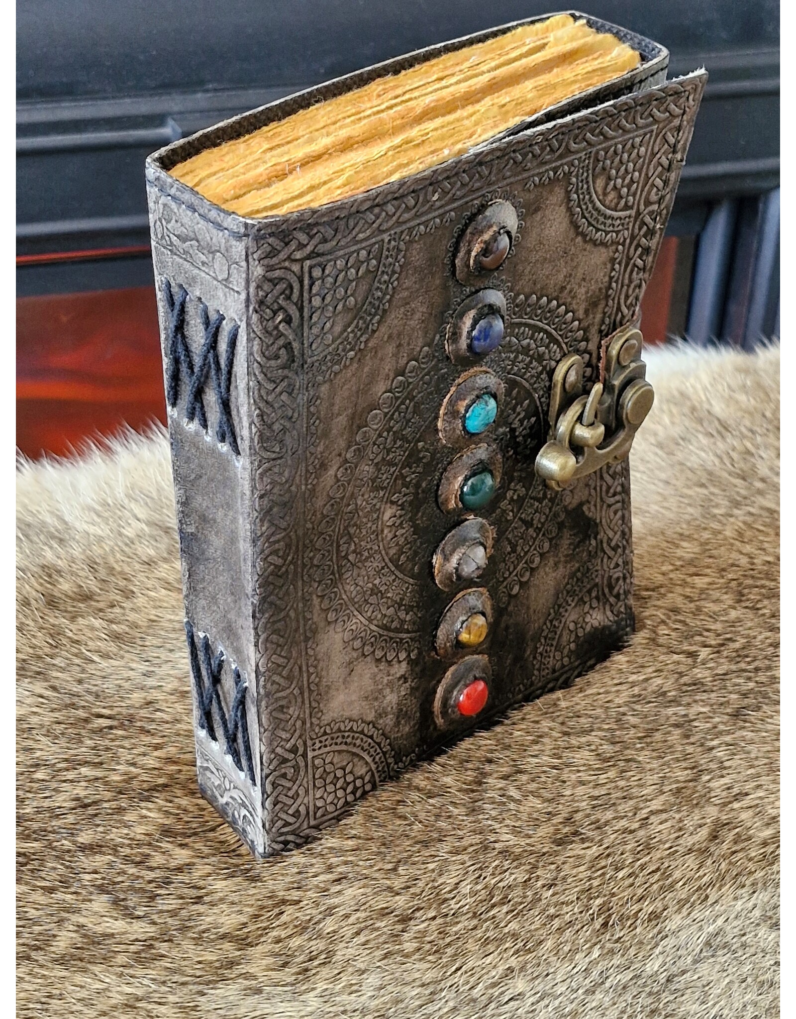 MITHD Miscellaneous - Zeven chakra's Leren Dagboek (notitieboek)